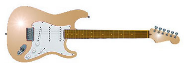 tan guitar